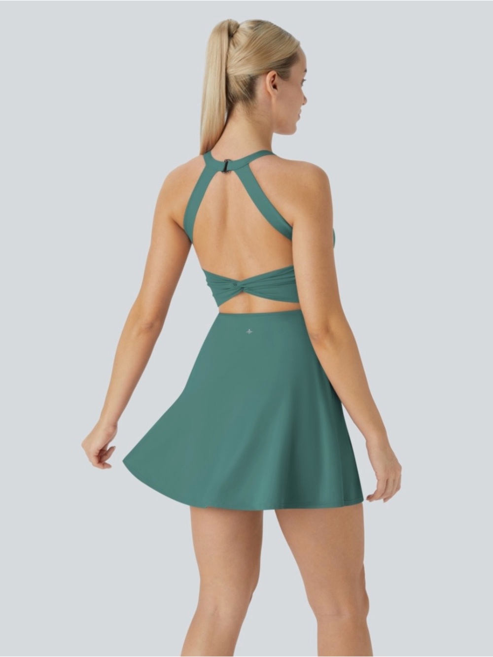 HALARA softly zero backless twisted cool touch active dress easy peezy - Picture 2 of 10